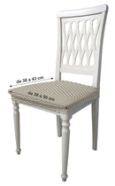 Set 2 Coprisedie Elasticizzati in Poliestere Fashion Grigio Chiaro 