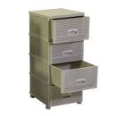 Cassettiera 4 Cassetti 43x36,8xh89,4 cm in Plastica Crema