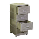 Cassettiera 4 Cassetti 43x36,8xh89,4 cm in Plastica Crema