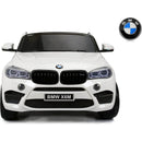 Macchina Elettrica per Bambini Maxi SUV 2 Posti 12V con Licenza BMW X6M Bianco