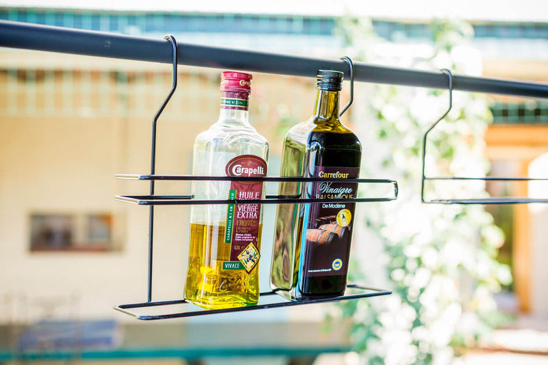 Tettoia per Barbecue 250x135x224 cm in Acciaio con Accessori 