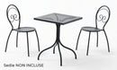 Tavolo da Giardino 60x60 cm in Acciaio RD Italia Bistro Rete Antracite