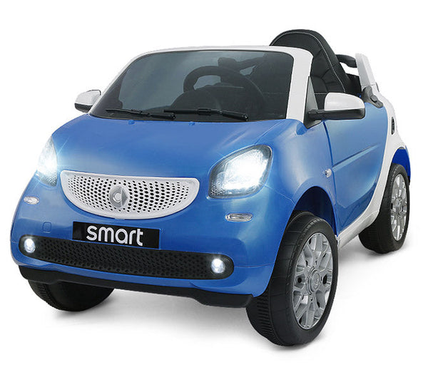 acquista Voiture Porteuse Électrique 12V Smart Fortwo Cabrio Bleu