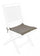 Coussin de siège carré Poly180 Choco en tissu pour l'extérieur