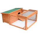 Pollaio Gabbia per Galline in Legno di Abete 100x125x49 cm 