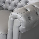 Divano 2 Posti 170x81x77 cm in Similpelle Grigio