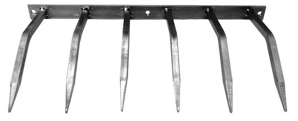 acquista Barrière Anti-intrusion avec Pointes en Acier 49x24 cm pour Balcons Murs Argent