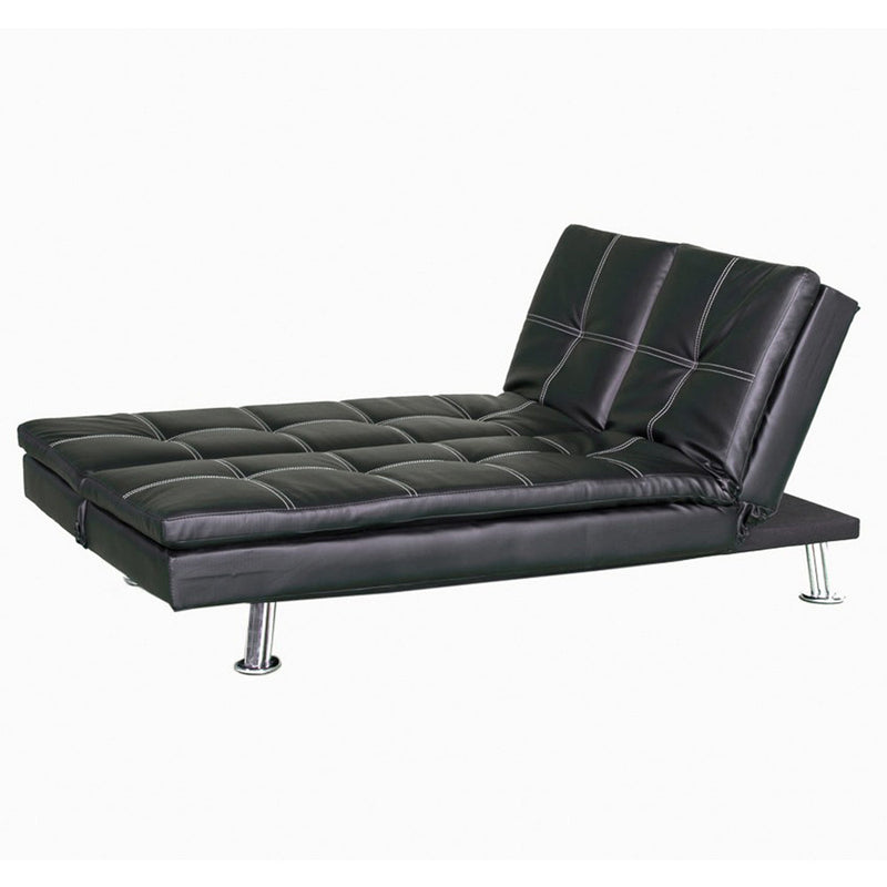 Divano Letto Prontoletto Bologna Rivestimento in Similpelle Nero