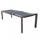 Tavolo Allungabile Houston 160/240x100x74 h cm in Alluminio Taupe