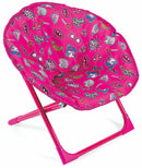 Set 2 Sedie da Giardino Pieghevoli per Bambini in Ferro Soriani Moonchair Glamour