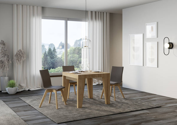 Table extensible 90/246x90x77 cm Naxy Premium Chêne Nature acquista