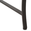 Panchina da Giardino 2 Posti in Ferro Battuto a Doghe Marrone 