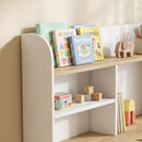 Scrivania per Bambini 3-8 Anni 80x50x100 cm con Ripiani e Cassetto in Truciolato e MDF Bianco      