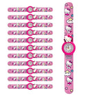 Set 12 Orologi da Polso Bracciale per Bambini Hello Kitty Colorazione Rosa