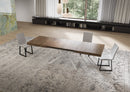 Tavolo Allungabile 160-264x90x74 cm Niket Noce Gambe Bianche