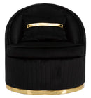 Poltrona Space Plus Nera Ø 75x80 cm in Legno 