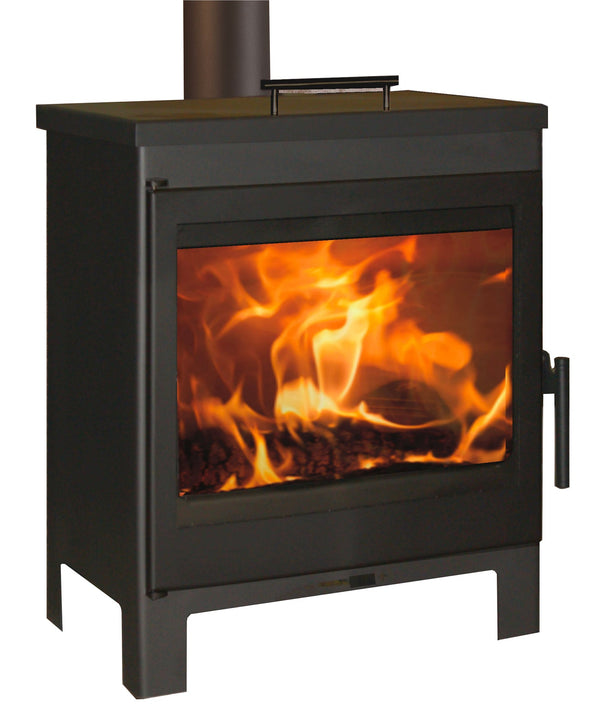 prezzo Poêle à bois 8 kW 72,6x53,7x47,7 cm Dover Noir