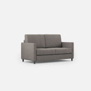 Divano 2 Posti 138x85x85 cm Karay in Tessuto Grigio