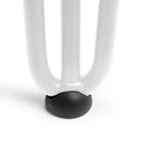 Set di Gambe Hairpin di 3 Bastoncini per Tavolo H710 Verniciato Bianco Acciaio Emuca