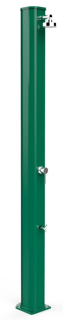 sconto Doccia Solare da Giardino 40L Miscelatore e Lavapiedi Arkema Big Jolly Verde