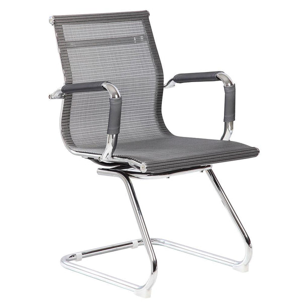 Chaise d'attente de bureau en maille respirante grise Tosini Dallas acquista