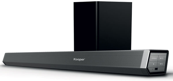 acquista Barre de son 2.1 avec caisson de basses sans fil 80W Kooper Blues Speaker Noir