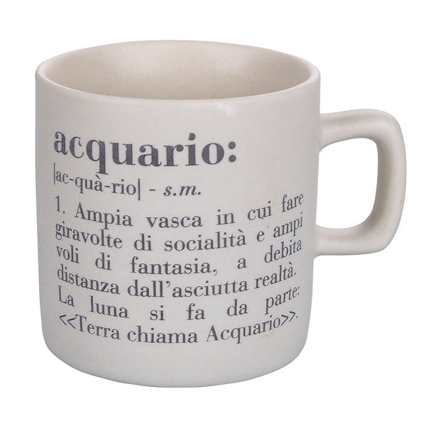Tasse à café Zodiaco "aquarium" Ø6x6,5 cm en Bone China VdE Tivoli 1996 Blanc acquista