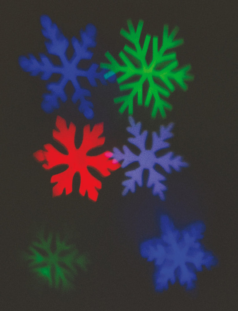 Proiettore Laser a Led Fiocchi di Neve Luci Natalizie da Interno Soriani Snowflake