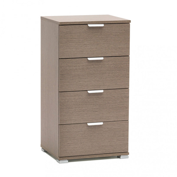 online Armoire Chêne Gris 4 Tiroirs 45x38x85 h cm en aggloméré bilaminé Chêne Gris