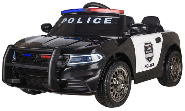 sconto Voiture de police électrique pour enfants 12V Babyfun Police Noir