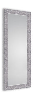 Specchio da Parete 50x150x2 cm in Plastica Vicky Nero cromo