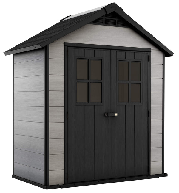 Abri de jardin pour outils 210x253x124,8 cm en résine Keter Oakland 754 Gris acquista