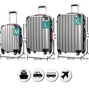 Set 3 Valigie Trolley Rigide da Viaggio Easy Roll Angoli Rinfornzati in ABS Argento  