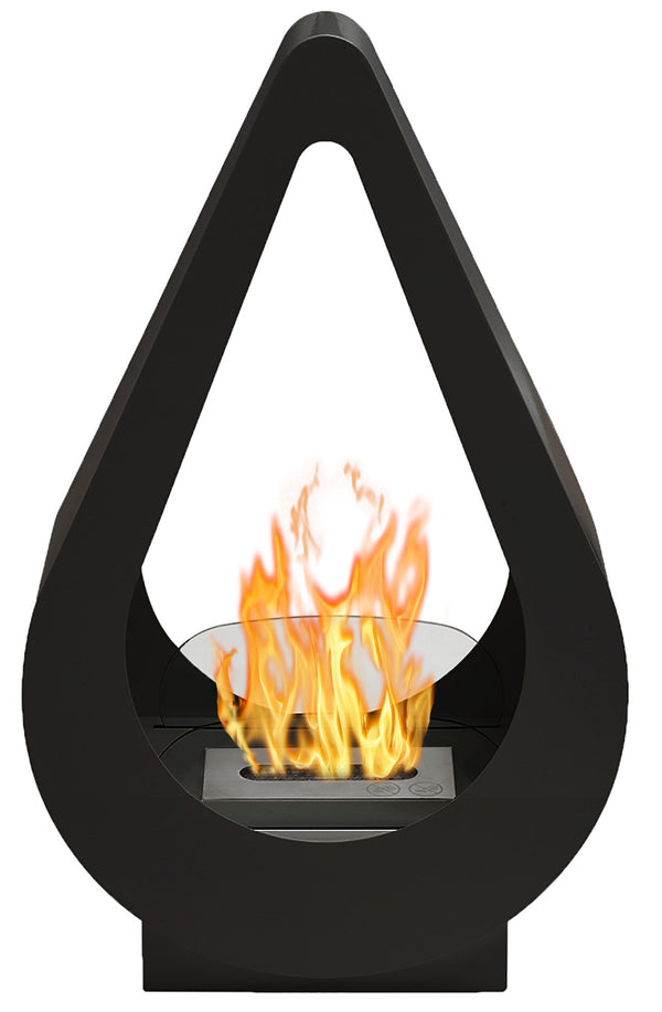Cheminée Bioéthanol au Sol 68,8x42 cm Karlsen Pisa Noir online