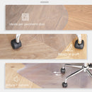 Tappetino per Sedia Ufficio Salvapavimento 90x120 cm in Plastica Trasparente
