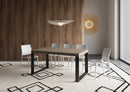 Tavolo Allungabile 160-420x90x77 cm Tecno Tortora Telaio Antracite 