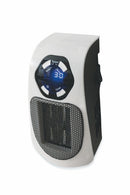 Stufa Stufetta da Parete 500W con Telecomando Display LCD Kooper Ghibli Bianco