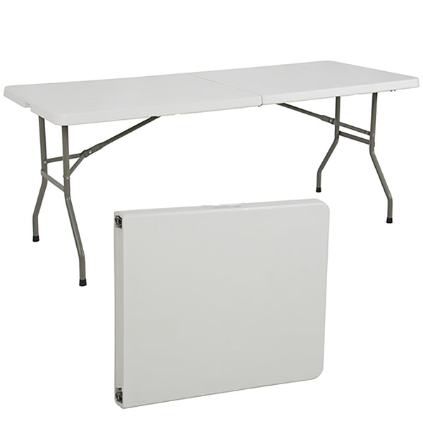 online Table traiteur pliable 244x75x74 cm en PEHD blanc