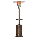 Stufa a Fungo Gas Gpl da Esterno Ø81 x 221A cm 13kW in Acciaio e Alluminio Marrone