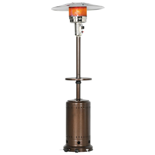 Poêle champignon extérieur à gaz GPL Ø81 x 221A cm 13kW en acier et aluminium marron sconto