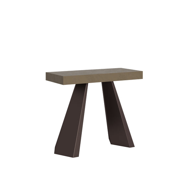 Consolle Allungabile 90-300x40x77 cm Diamante Tortora Telaio Orso sconto