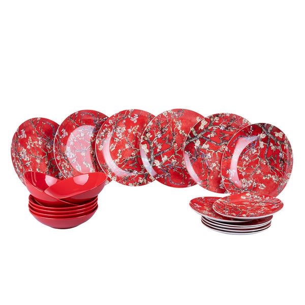 acquista Service de table 18 pièces en New Bone China et grès VdE Tivoli 1996 Japanese Dream