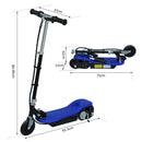 Monopattino Elettrico per Bambini 120W Pieghevole Blu 