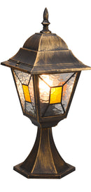 Lampada Palo da Esterno Attacco E27 in Alluminio Ruggine