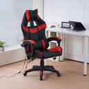 Sedia da Gaming con Led RGB Altezza Regolabile 106-116 cm in Pelle PU Rosso e Nero  