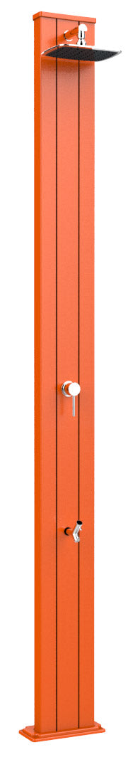 Doccia Solare da Esterno Giardino 30L Miscelatore e Lavapiedi Arkema Spring S Arancio prezzo