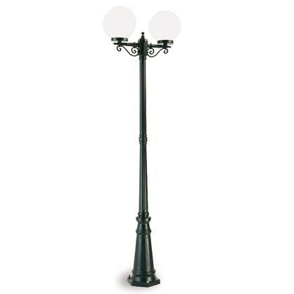 acquista Palo Alto Lampe Deux Lumières pour Jardin Couleur Noir Diamètre 25Cm pour Ligne Extérieure Sfera Livos