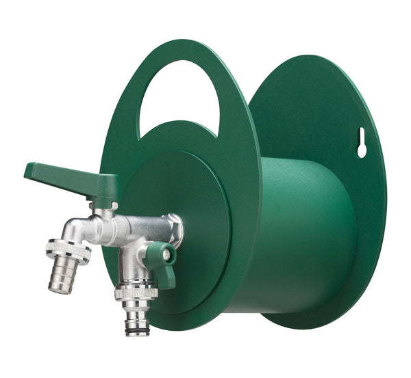 Portatubo da Muro in Metallo con Rubinetto a Doppia Uscita Belfer 42/MU Verde sconto