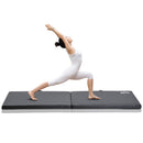 Tappetino Ginnastica Pieghevole 180x60x5 cm Antiscivolo Materassino Fitness Nero      