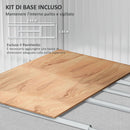 Casetta Box da Giardino Porta Attrezzi 277x195x192 cm con 2 Porte Scorrevoli Verde Scuro  